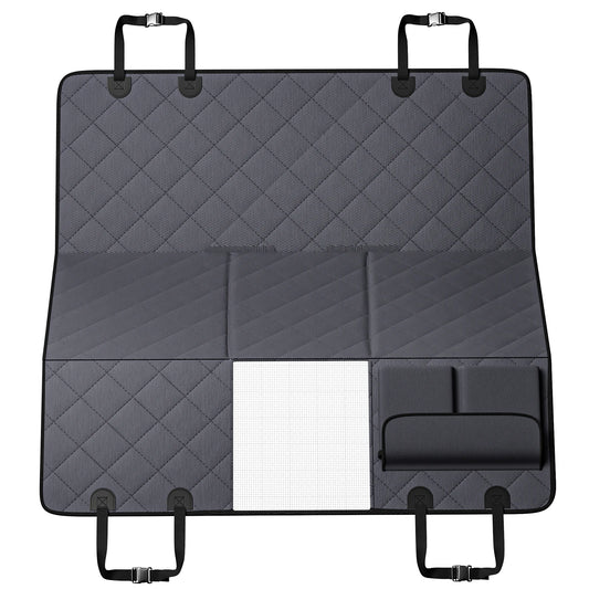 SucceBuy Back Seat Extender for Dogs Dog Hammock for Car Back seat Waterproof Hard Bottom Dog Car Seat Cover for Back Seat